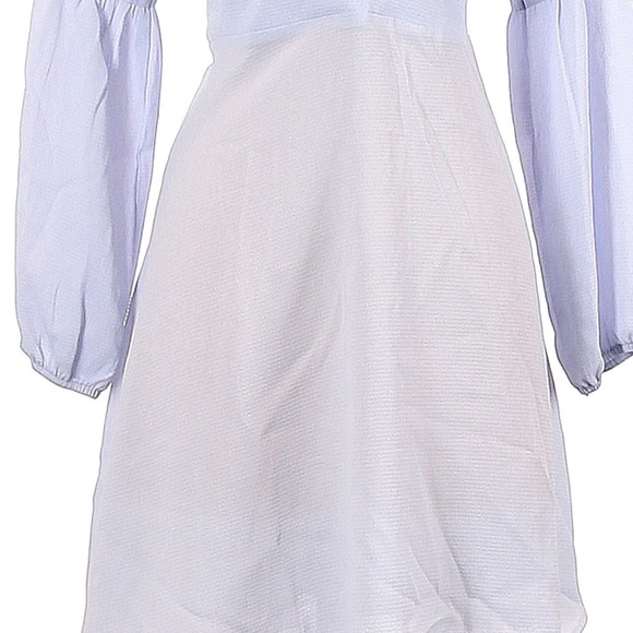 Free Press Long Sleeve Ruched Blue Dress • Size: Small • NWT - Picture 2 of 6